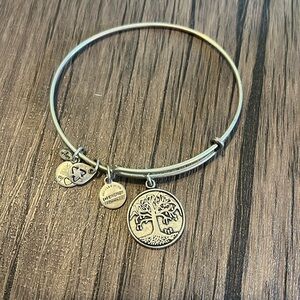 Alex and Ani Silver Tree of Life Dangle Bracelet